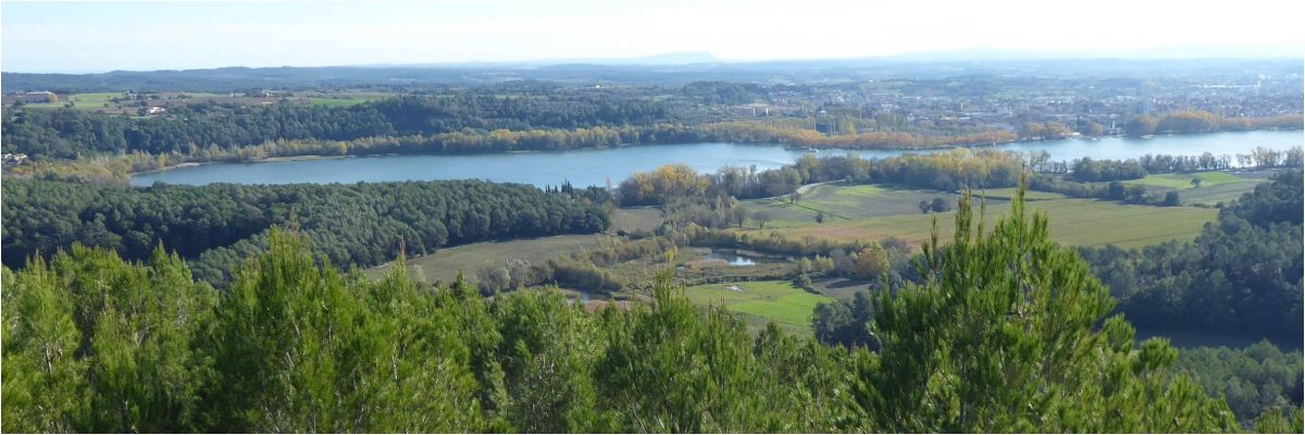 Estany de Banyoles des del Puig Clarà